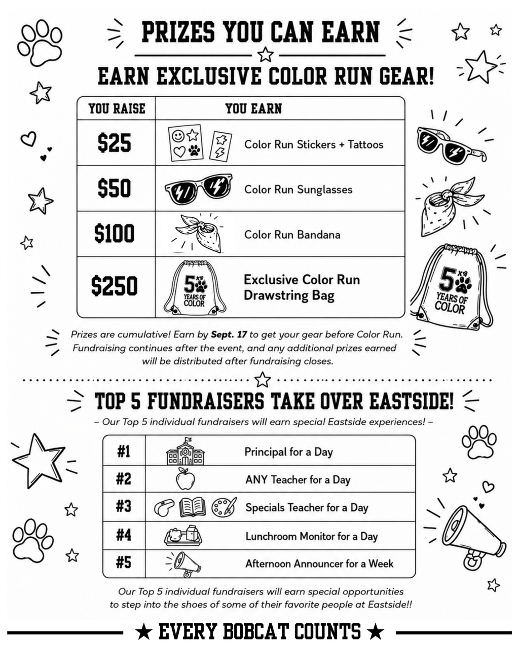 2026 Eastside Color Run Registration + T-Shirt