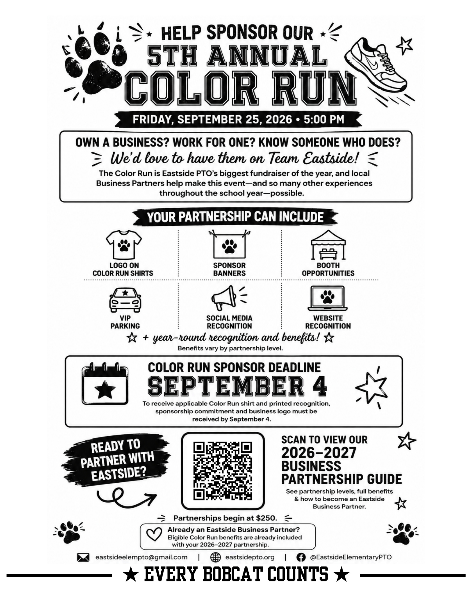 2026 Eastside Color Run Registration + T-Shirt