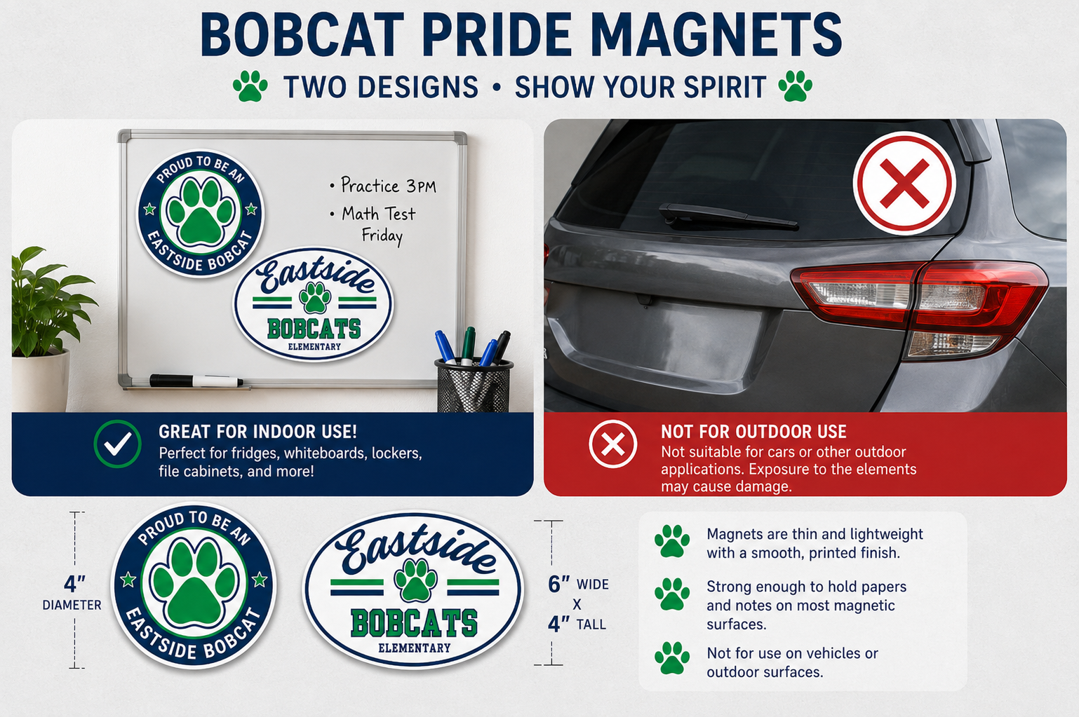 Bobcat Pride Magnets