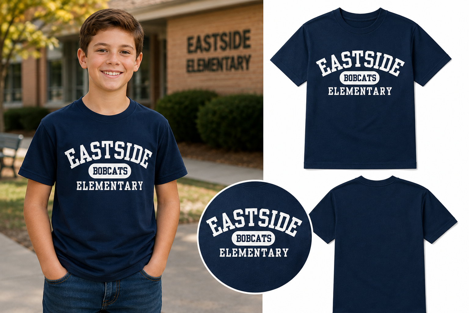 Eastside Athletic Tee - Navy