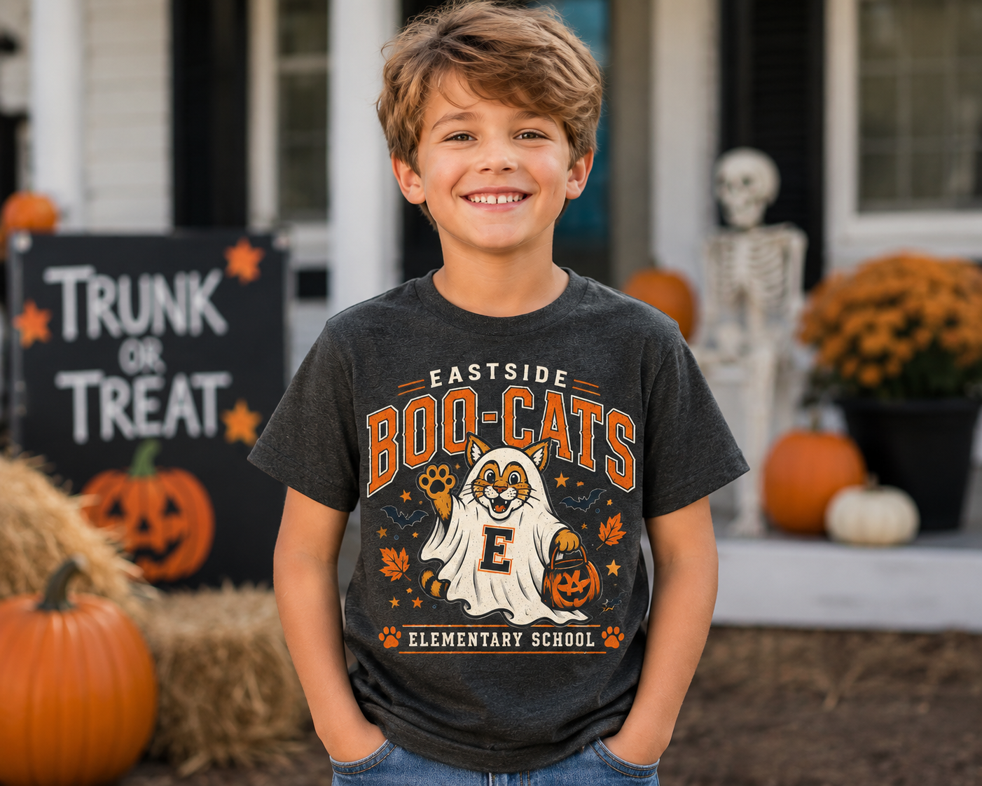 Eastside Boo-Cats Vintage Comfort Colors Tee